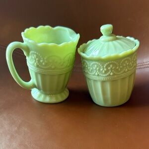 The Pioneer Woman Timeless Beauty Jade Creamer and Sugar Bowl Set